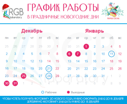 График работы в праздничные новогодние дни